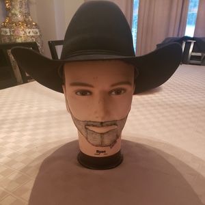 10x beaver black cowboy hat sz.7